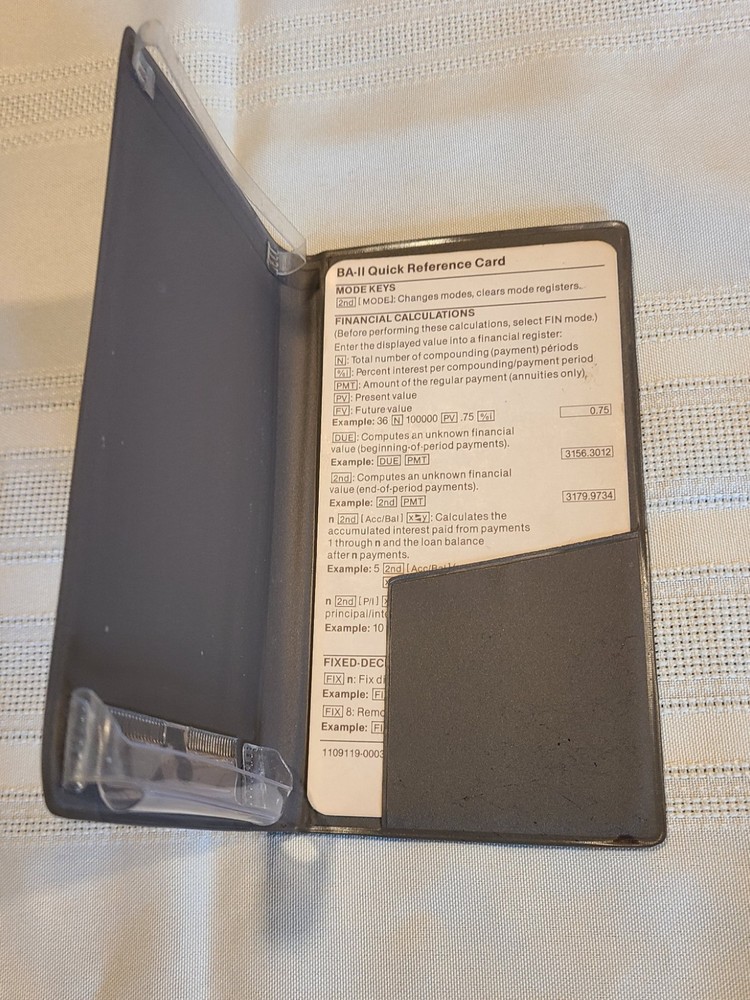 CASE for Vintage Texas Instruments BA-II Executive Business Analyst Calculator