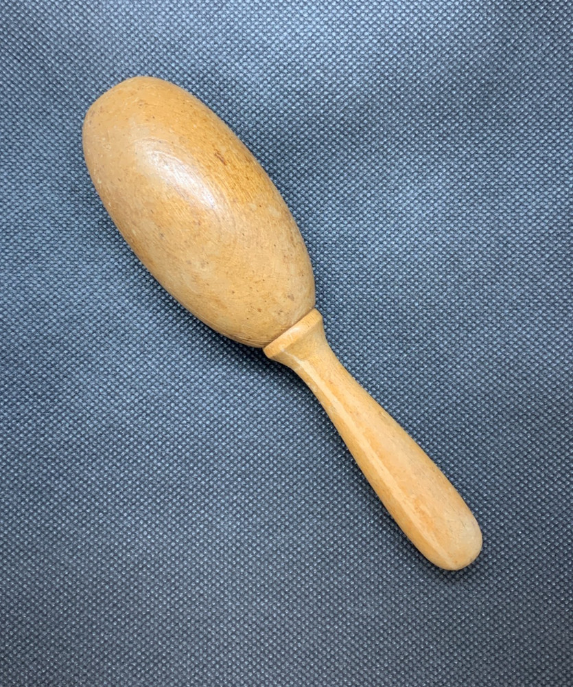 Vintage Wooden Sock Darning Egg Mending Tool