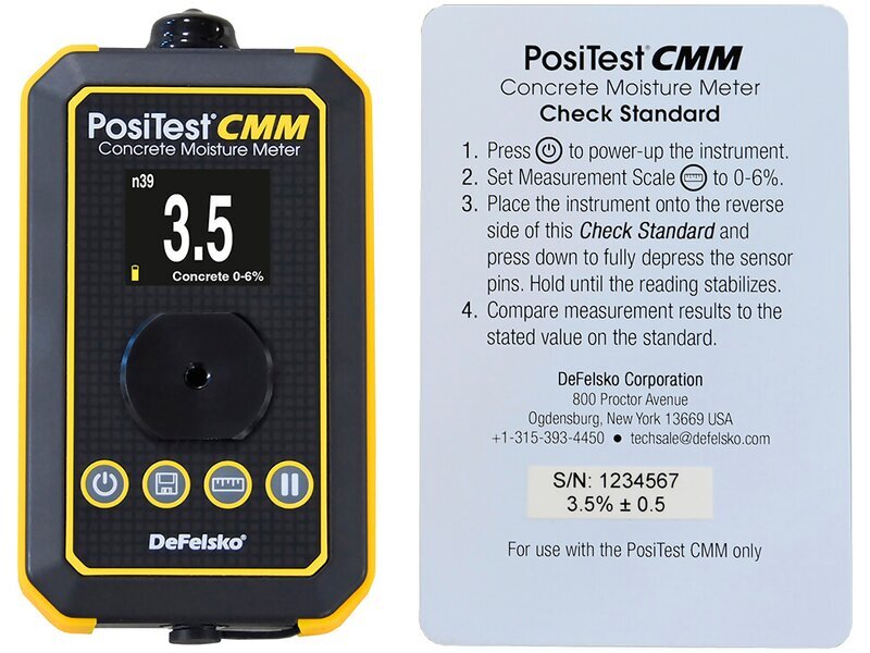 DeFelsko PosiTest CMM Check Standard Concrete