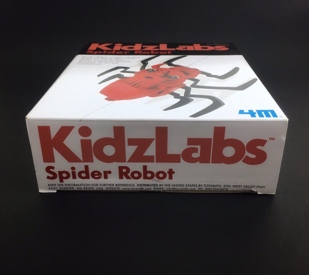 Spider Robot Building Kit Motor Powered Changes Directions Kidz Labs
