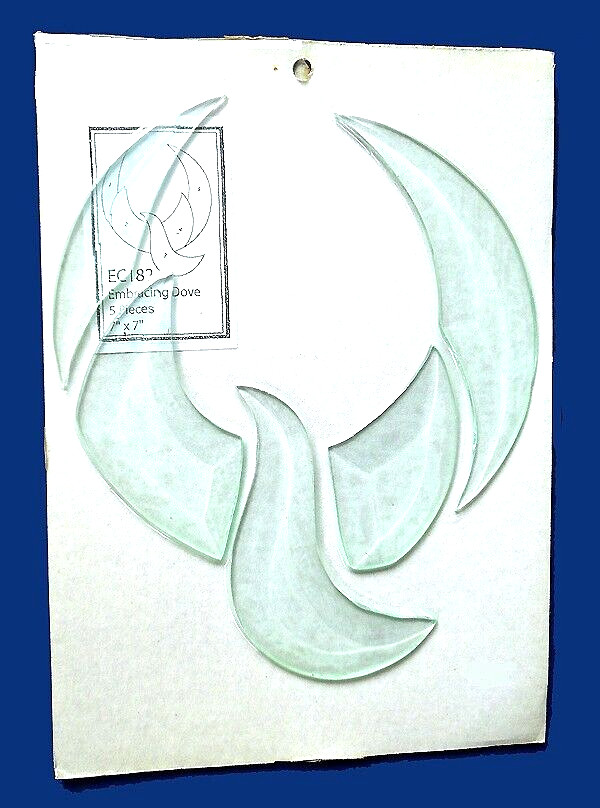 Embracing Dove Clear Bevel Cluster EC182