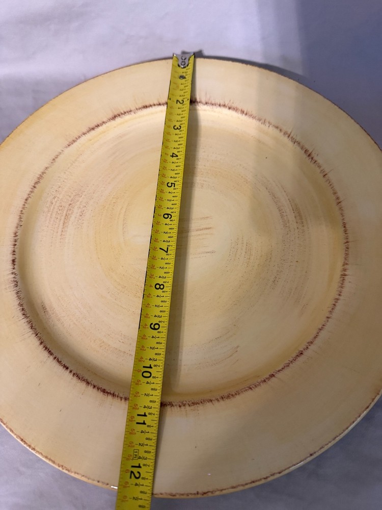 Tabletops Lifestyles “Big Is Great” Yellow Dinner Plate EUC