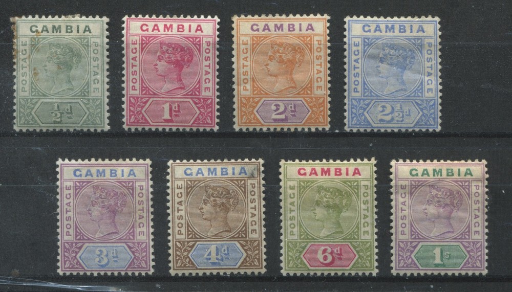 Gambia QV 1898 set mint o.g. hinged