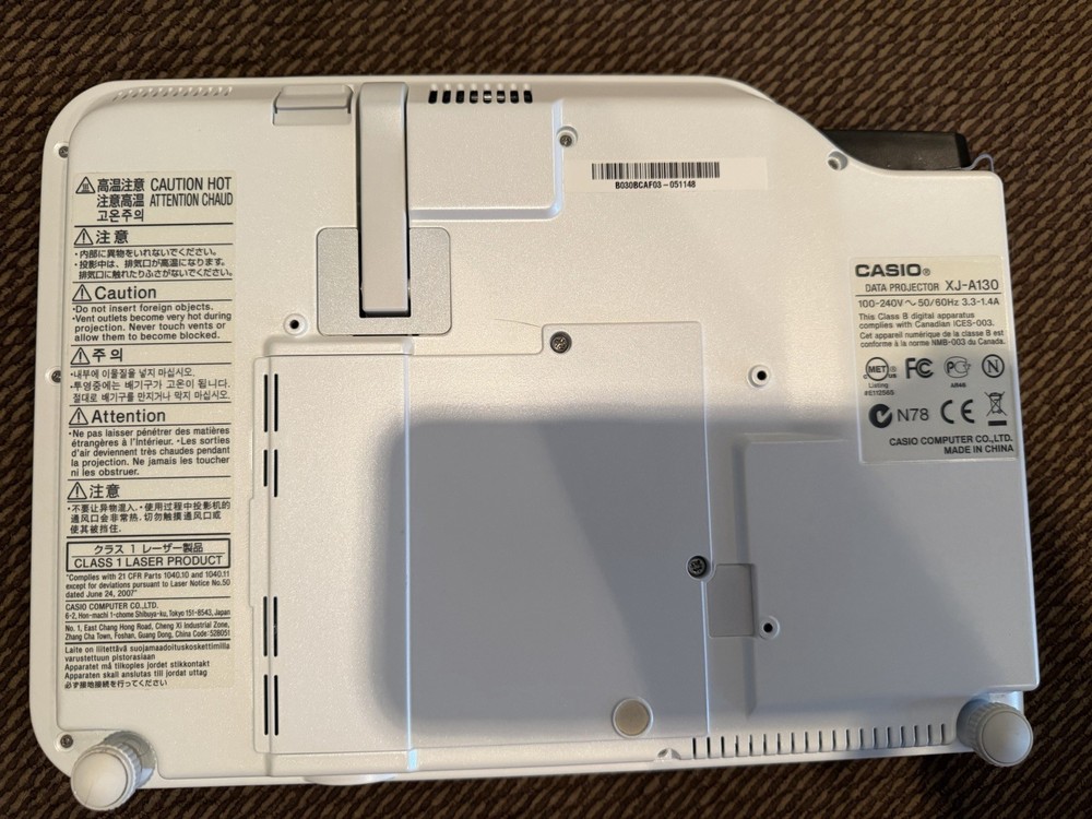 Casio Data Projector XJ-A130 (only 5 Hrs Use On Lamp)