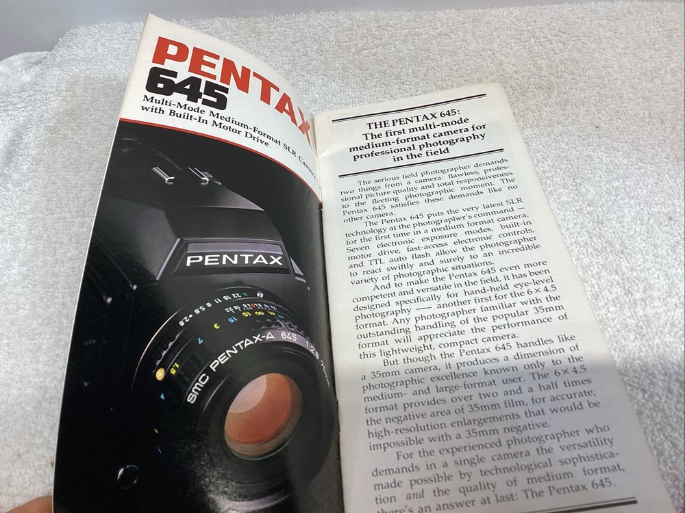 Pentax Cameras Catalog Brochure 1991