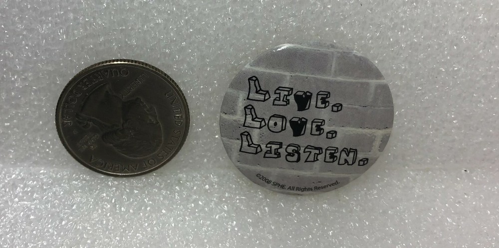 Live Love Listen Pin