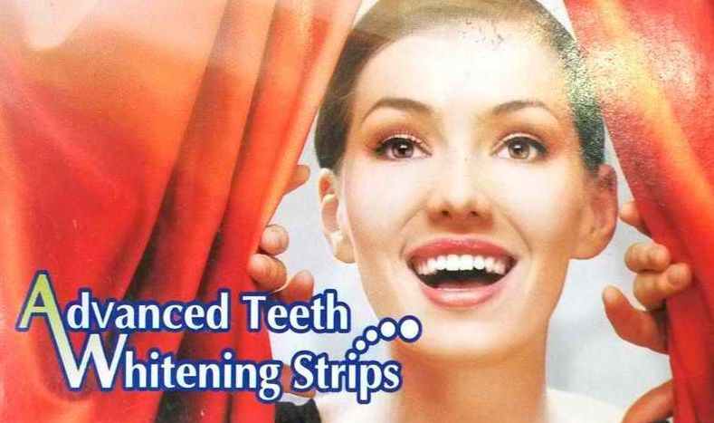 Advanced Teeth Whitening Strips (8 Strips) 4 Upper and 4 Lower~Hydrogen Peroxide