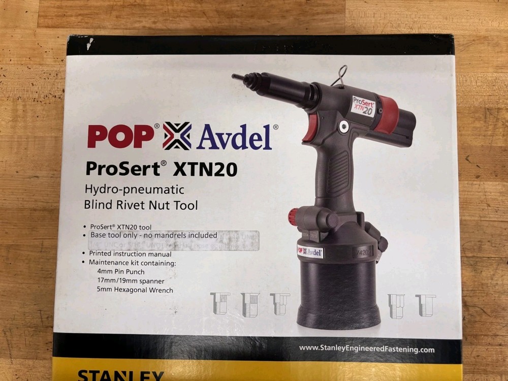 POP AVDEL ProSert Spin-Pull Pneumatic Threaded Insert Tool XTN20 74202-00003