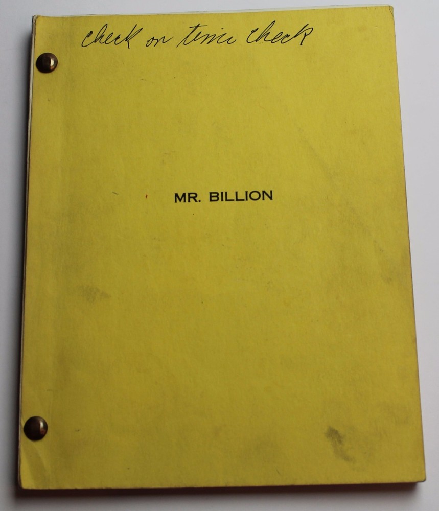MR. BILLION / Jonathan Kaplan 1976 Screenplay, nephew inherits everything