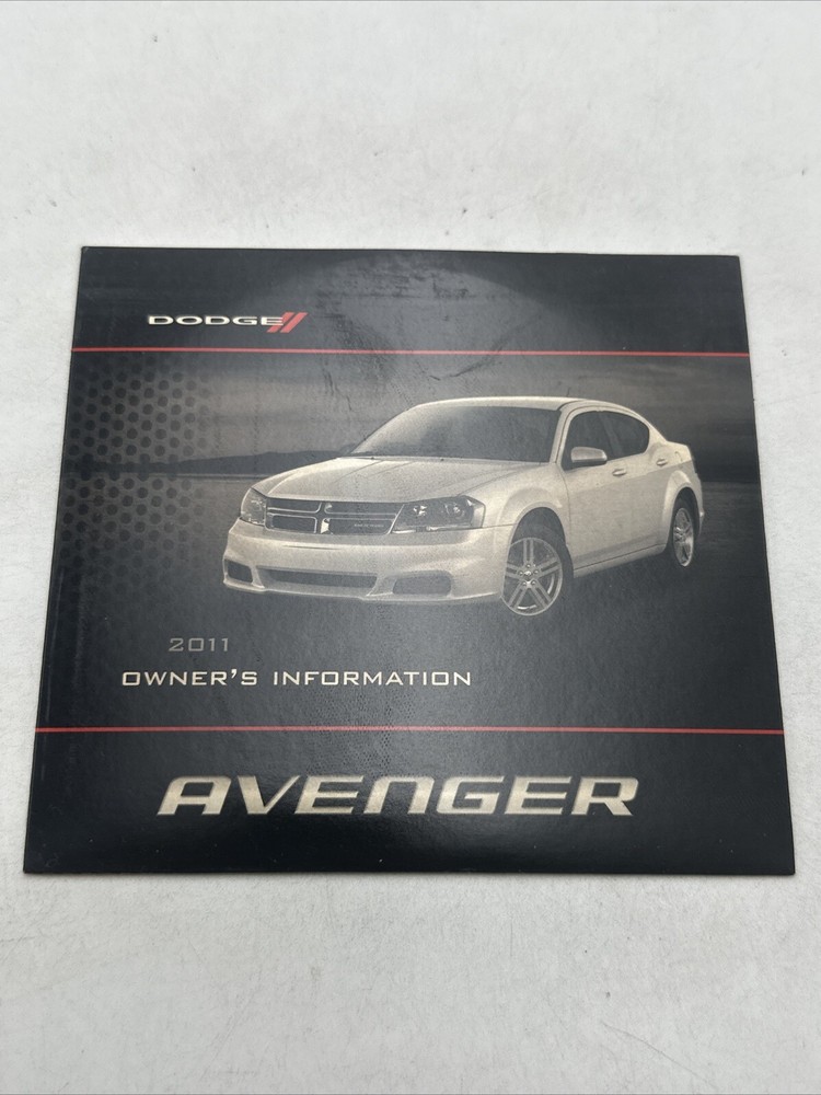 2011 Dodge Avenger User Guide OEM W/ Case