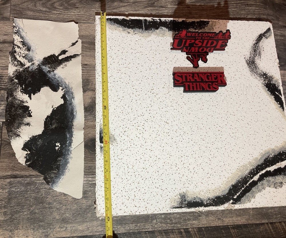 Stranger Things Prop On Set Full Ceiling tile Vine And Wall Hawkins Lab