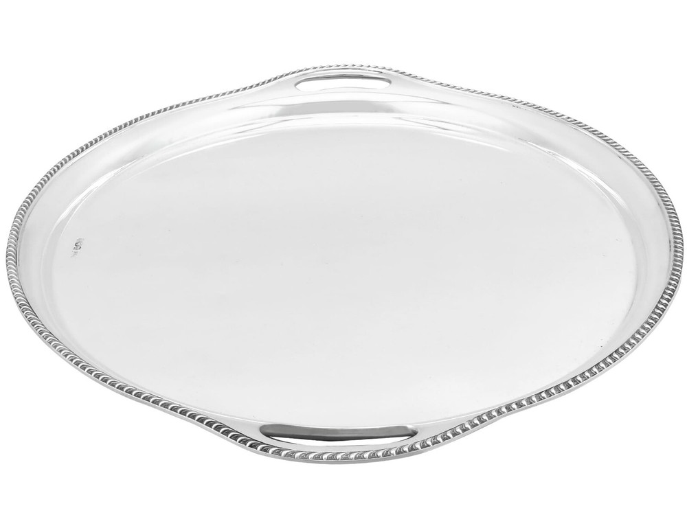 Antique George V Sterling Silver Drinks Tray (1931)