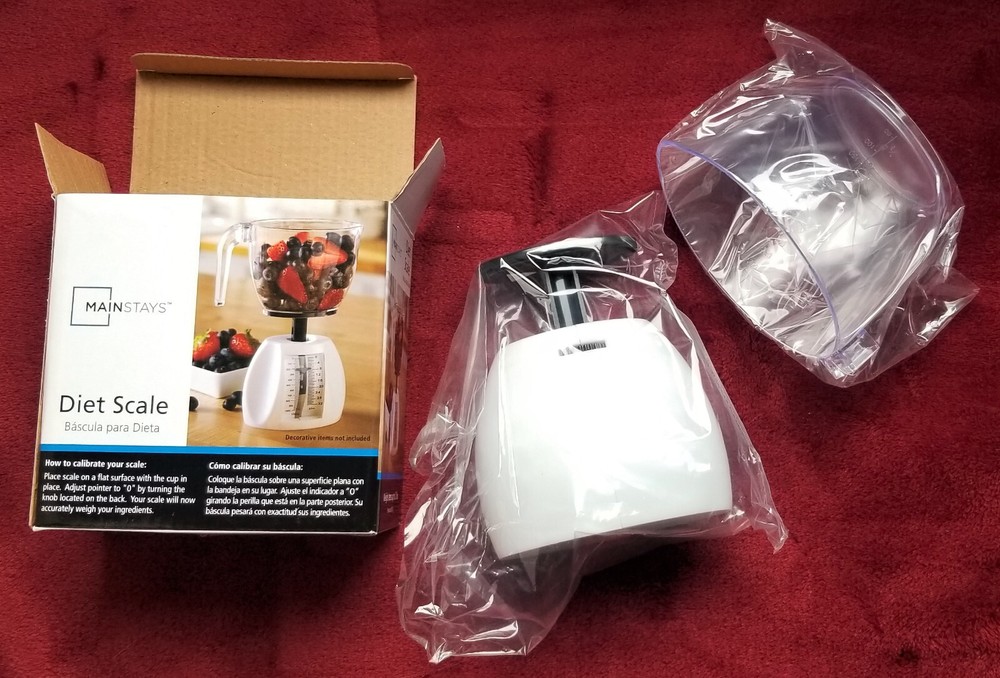 KITCHEN DIET SCALE Practical Light Weight Space Saving and Cute BRAND NEW