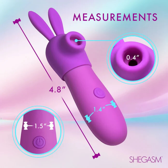 Shegasm: Bunny Sidekick Suction Clit Stimulator ---FREE SHIPPING!!!