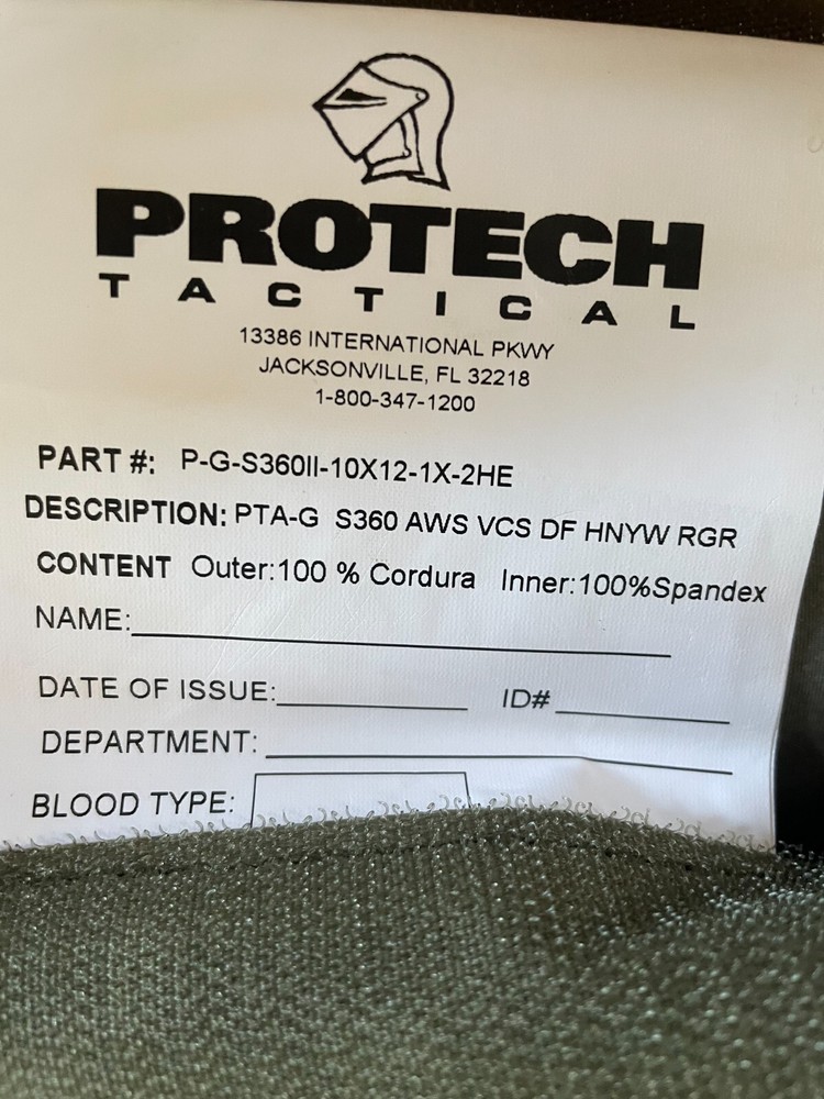 PROTECH Scalable Plate Rack System SHIFT 360 X-Large Ranger Green Webless Molle