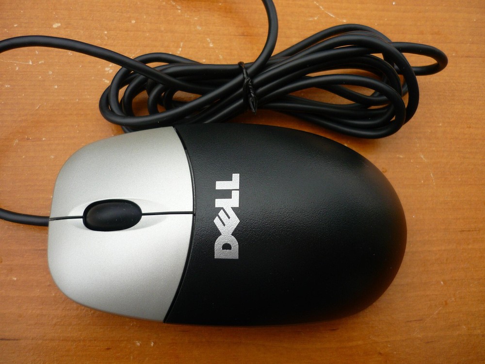 Vintage Dell USB Optical Mouse MO56UOA Black - OPEN BOX