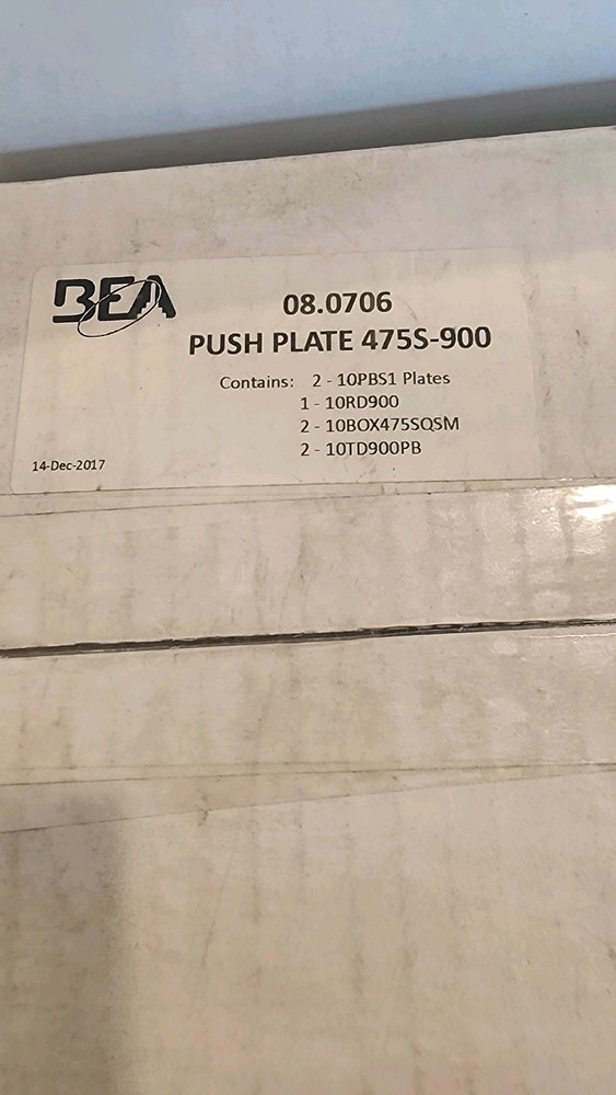 BEA ada PUSH PLATE 475S-900 for automatic doors