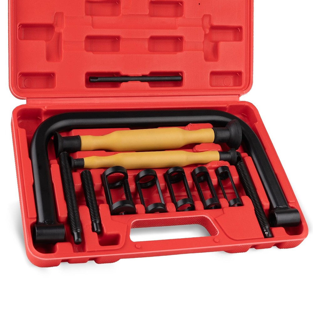 Valve Spring Compressor Set 12PCS Tool for Motorcycle, ATV, Car, Small Engine
