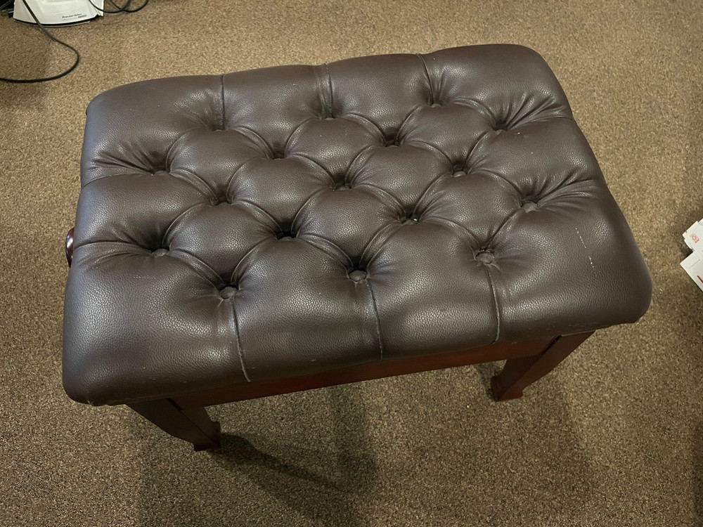 PILLOW TOP ADJUSTABLE PIANO BENCH/STOOL