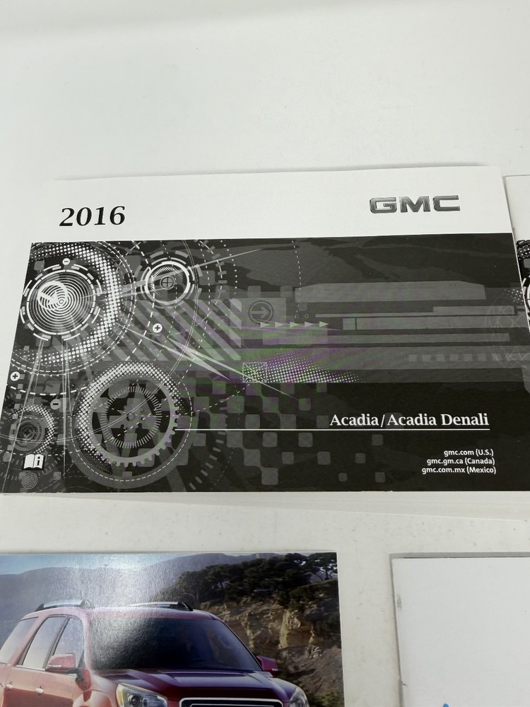 2016 GMC Acadia Owners Manual OEM Set