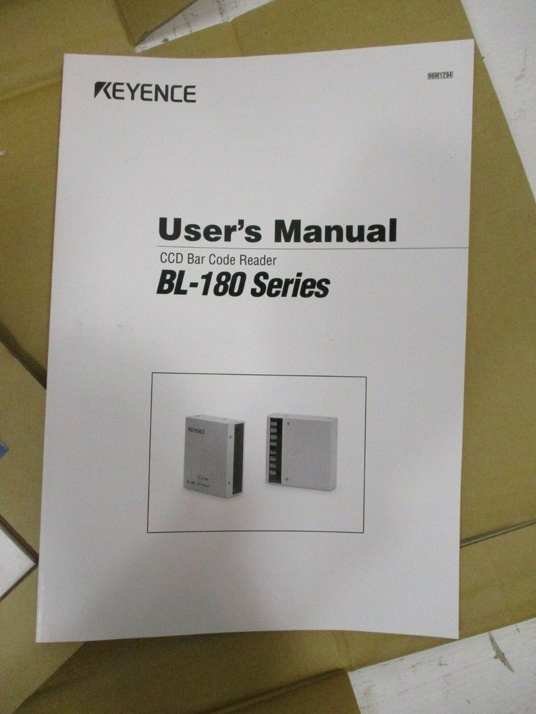 NEW Keyence BL-18H1E BL-180 Series Bar Code Reader Setup Software & Manual NIB