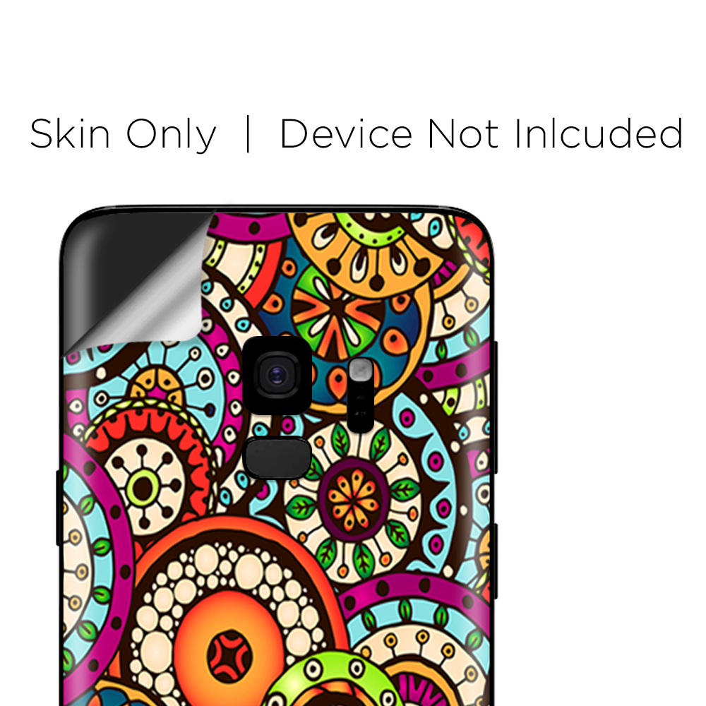 Samsung Galaxy S9 Skins Wrap - Ethnic Circles Pattern