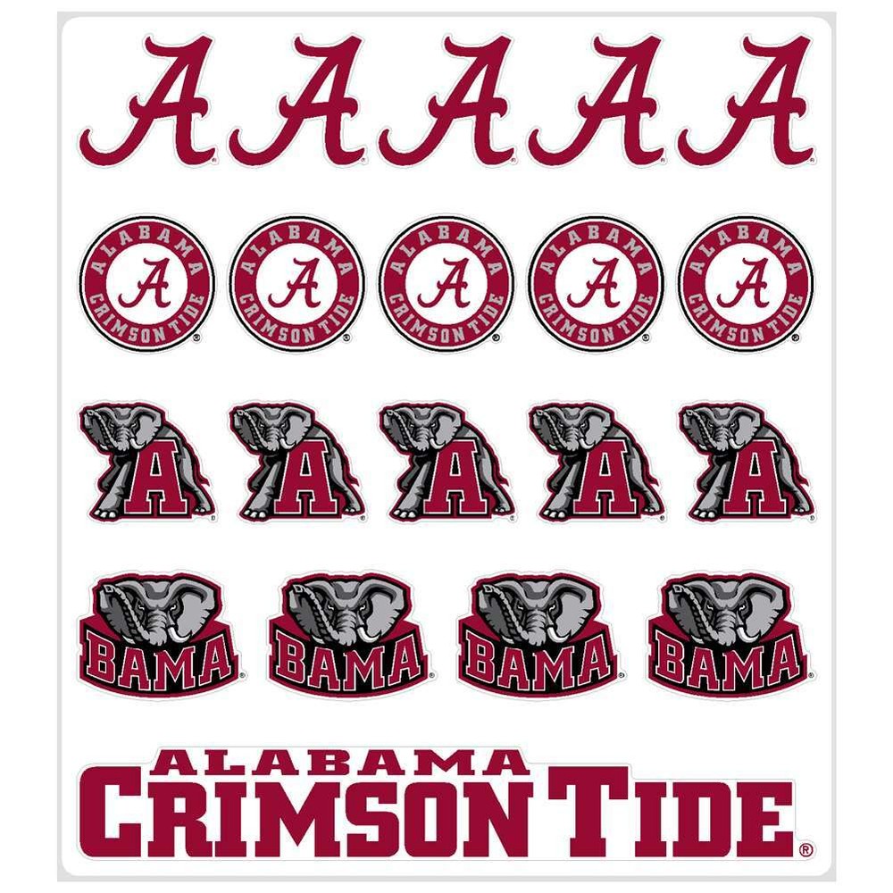 Alabama Crimson Tide Multi-Purpose Vinyl Sticker Sheet