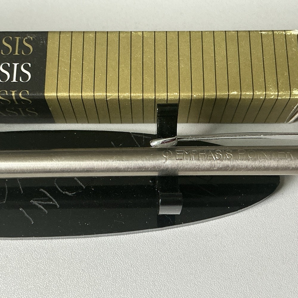 Vintage EMPHASIS POINTER Telescoping Pointer ~ 25” POCKET CLIP - NOS