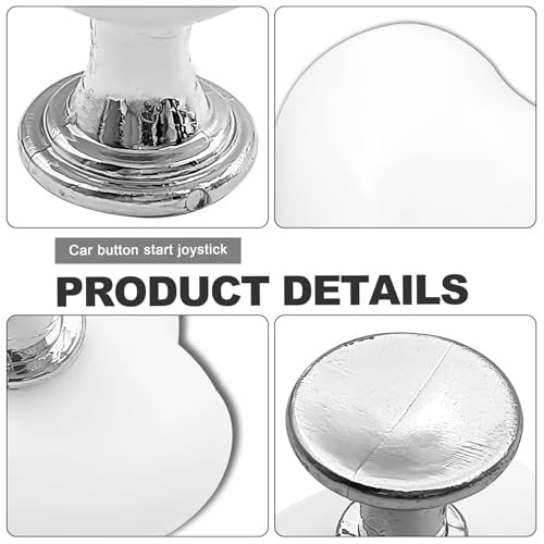 Car Push to Start Button Cover One Touch Engine Start Stop Ignition White