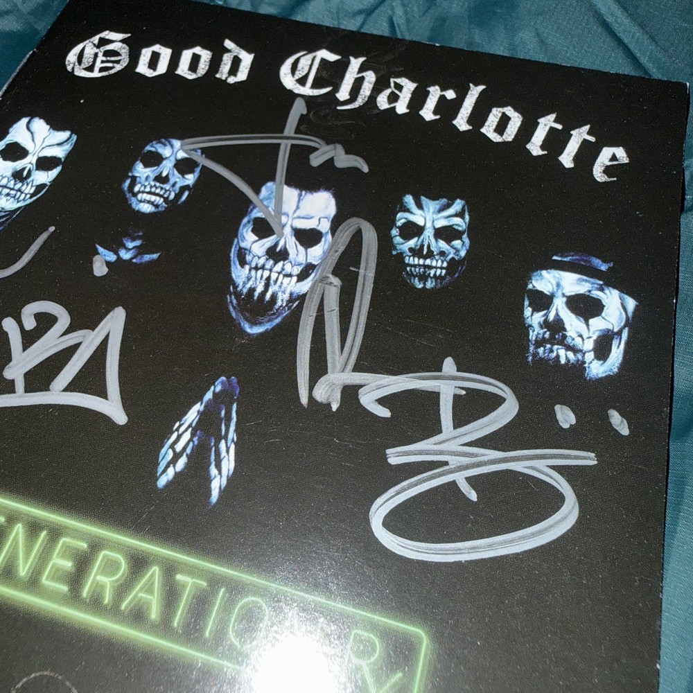 Good Charlotte Generation Rx Signed Cd Sleeve No Cd