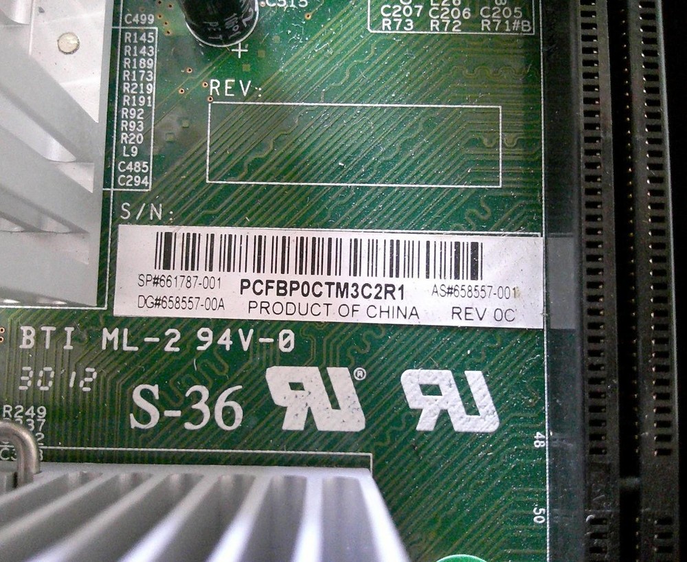 HP 661787-001 ProLiant N40L Microserver System Board