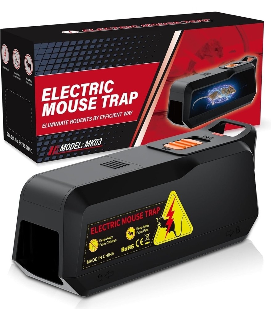 Electric Mouse Trap Zapper with Powerful Voltage, Effective Electronic Mouse...