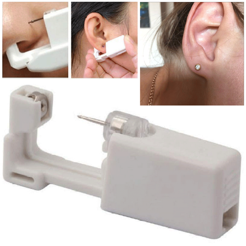 Professional Steel Ear Body Piercing Gun 1pcs Studs Tool Kit Set