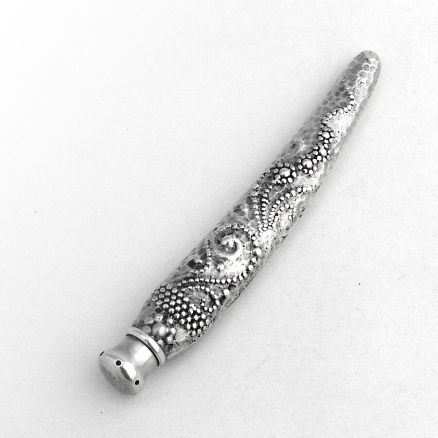 Nautical Design Perfume Bottle Whiting Sterling Silver 1873