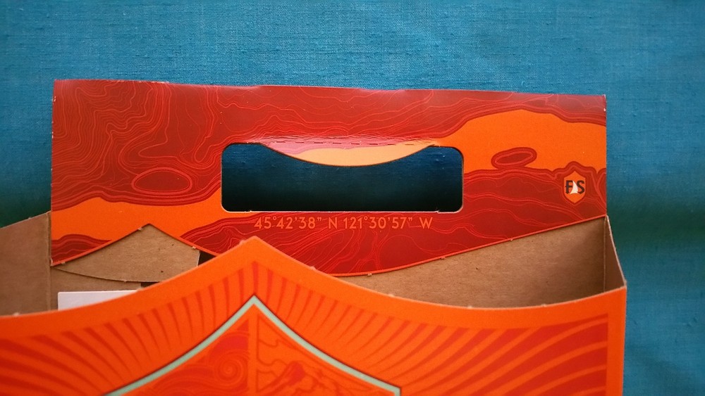 FULL SAIL "BLOOD ORANGE WHEAT ALE" EMPTY 6 PACK CARRIER