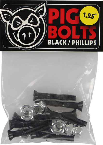 PIG BLACK PHILLPS HARDWARE SET 1.25" BLK/SIL