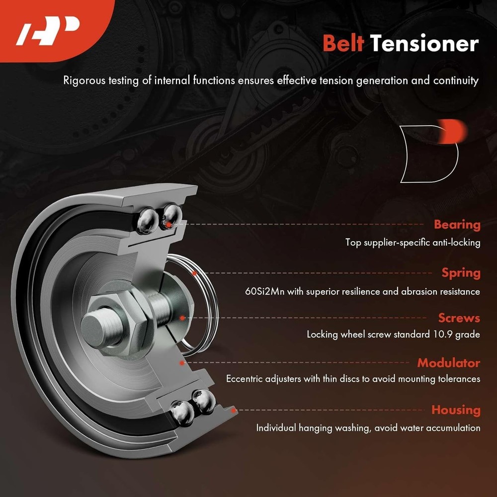 Engine Timing Belt Kit Compatible with Mitsubishi Eclipse 2008-2012, Galant