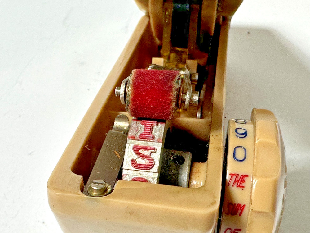 Vintage Magna Check Master Check Writer Protector Japan w/ Case