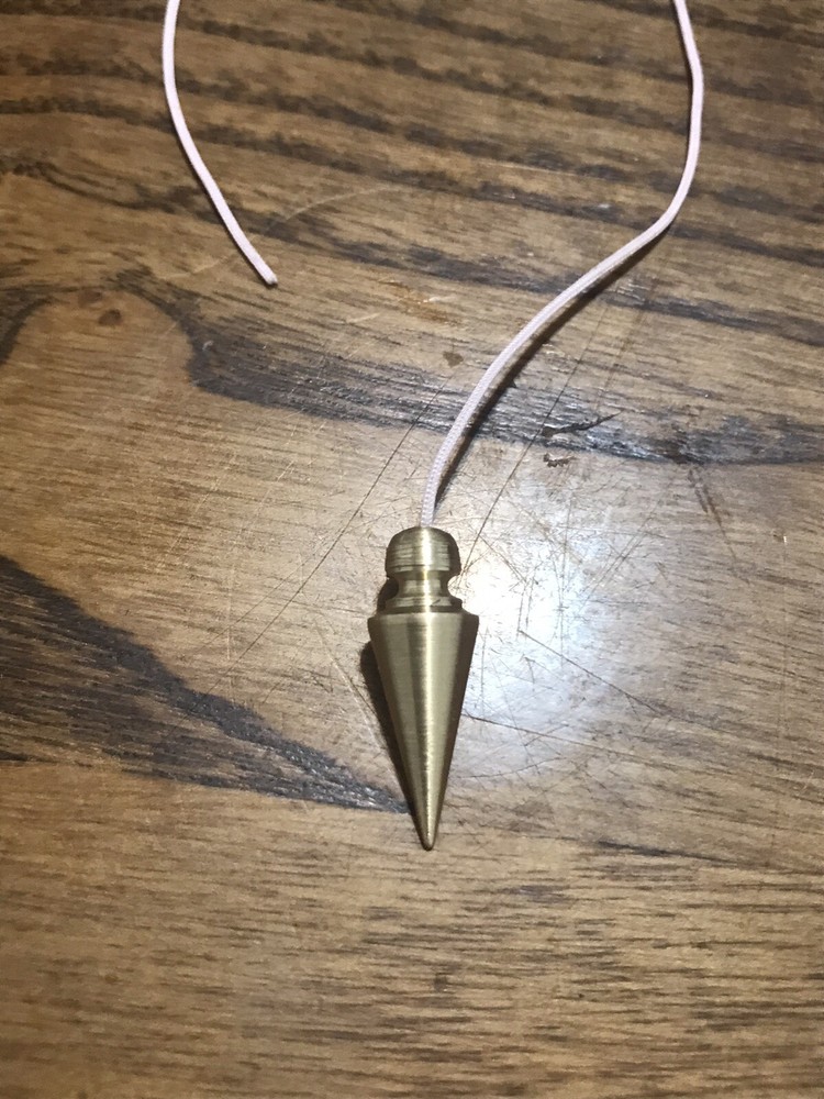 Small Chambered Pendulum Brass Dowsing Pendulum Handmade Healing