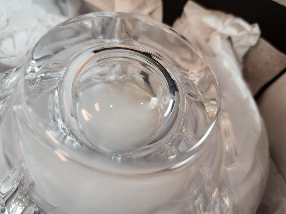 ORREFORS CRYSTAL LARS HELLSTEN CORONA 4384 CLEAR 4 1/2" BOWL