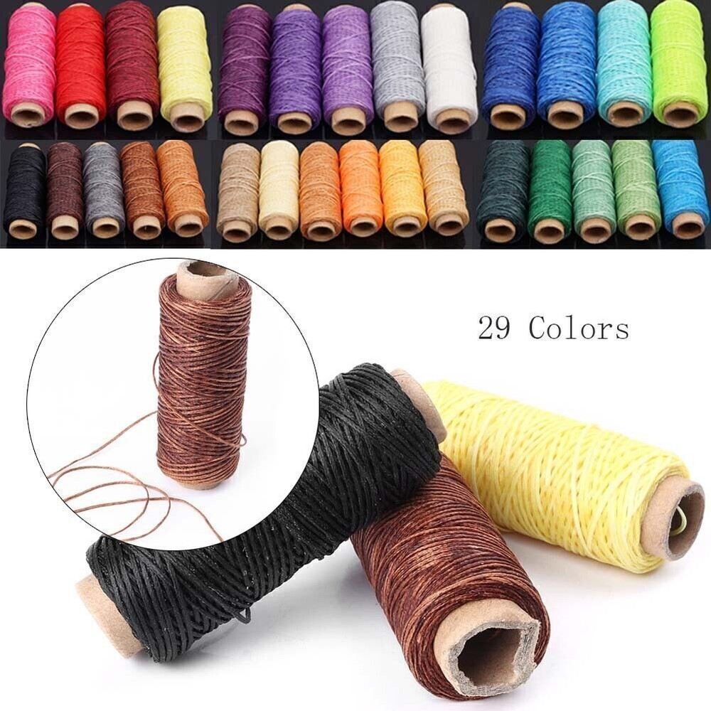 1PC Leather Sewing Waxed Thread Wax String Craft Stitching Cord 50M 150D 1mm