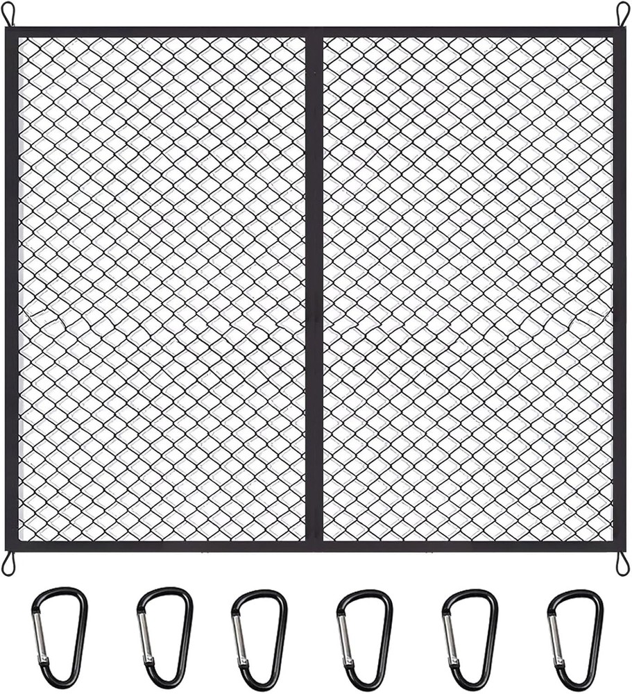Stretchable and adjustable elastic luggage net with metal hooks