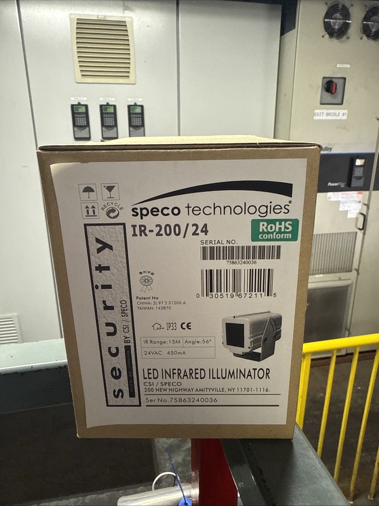 SPECO TECHNOLOGIES IR-200/24 / IR20024 (NEW- Open Box)