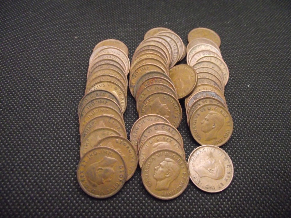 Canada 1944 Cent 50 Coin Roll
