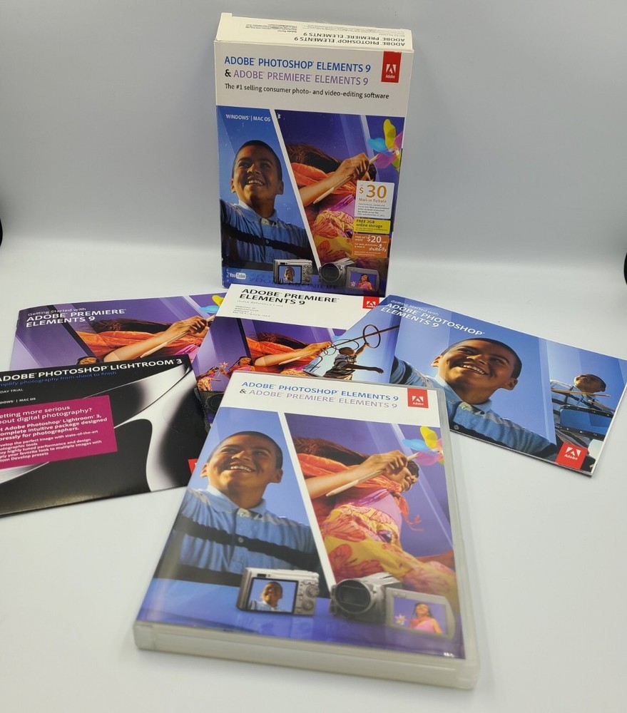 Adobe PHOTOSHOP ELEMENTS 9 & PREMIERE ELEMENTS 9 for Mac