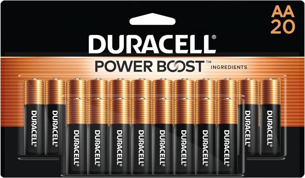 Duracell Coppertop AA Batteries with Power Boost Ingredients  20 Count Pack