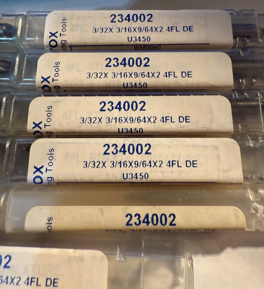 Controx Cobalt 3/32 4Fl DE Endmill #234002