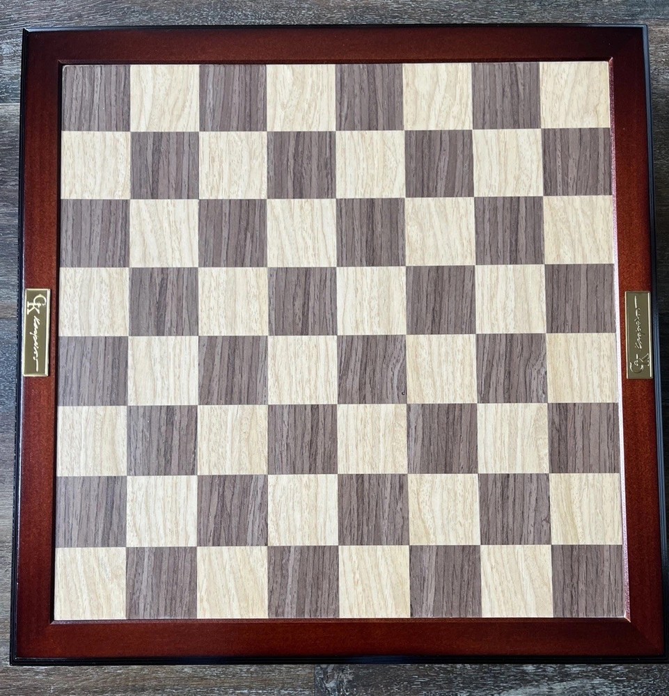 19” Kasparov Grandmaster Silver & Bronze Chess Set - READ