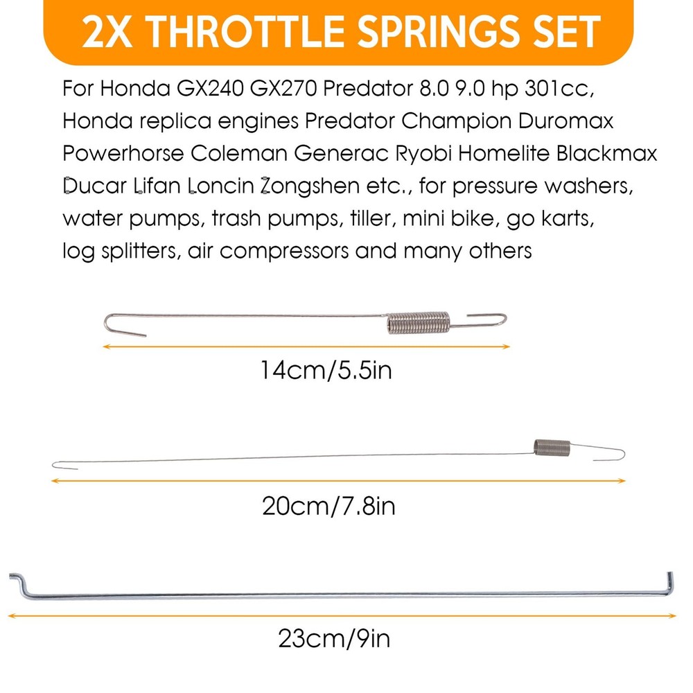 36 Pack Throttle Springs Assortment Throttle Return Springs Linkage Kit Speed...