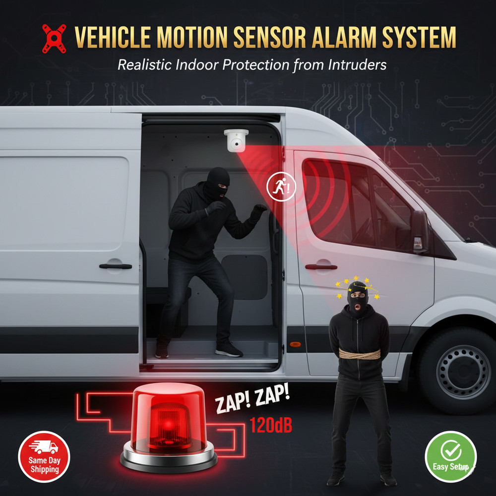 New Van-Car-Camper-Motorhome Wireless Remote Alarm Security Entry Motion Sensor
